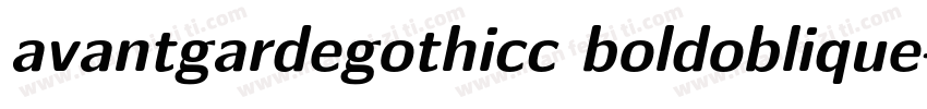 avantgardegothicc boldoblique字体转换